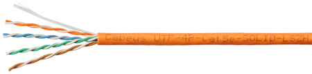 Кабель витая пара Cabeus UTP-4P-Cat.5e-SOLID-LSZH, CAT5e, бухта 305 м